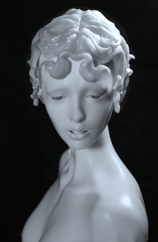 1/4 Stand & Head - Candle woman