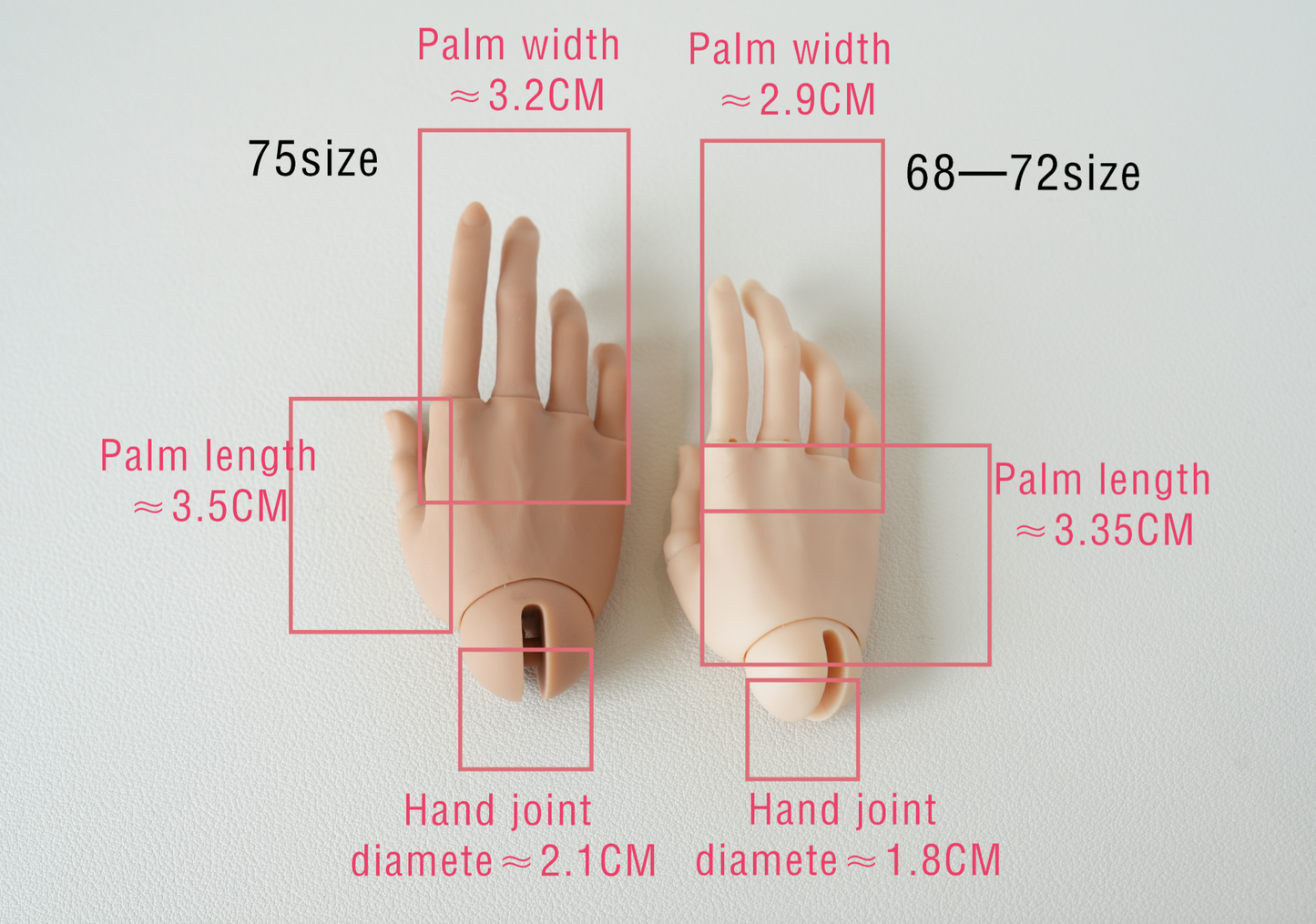 1/3 BJD - Hands & Feet for 75cm or 68cm Doll