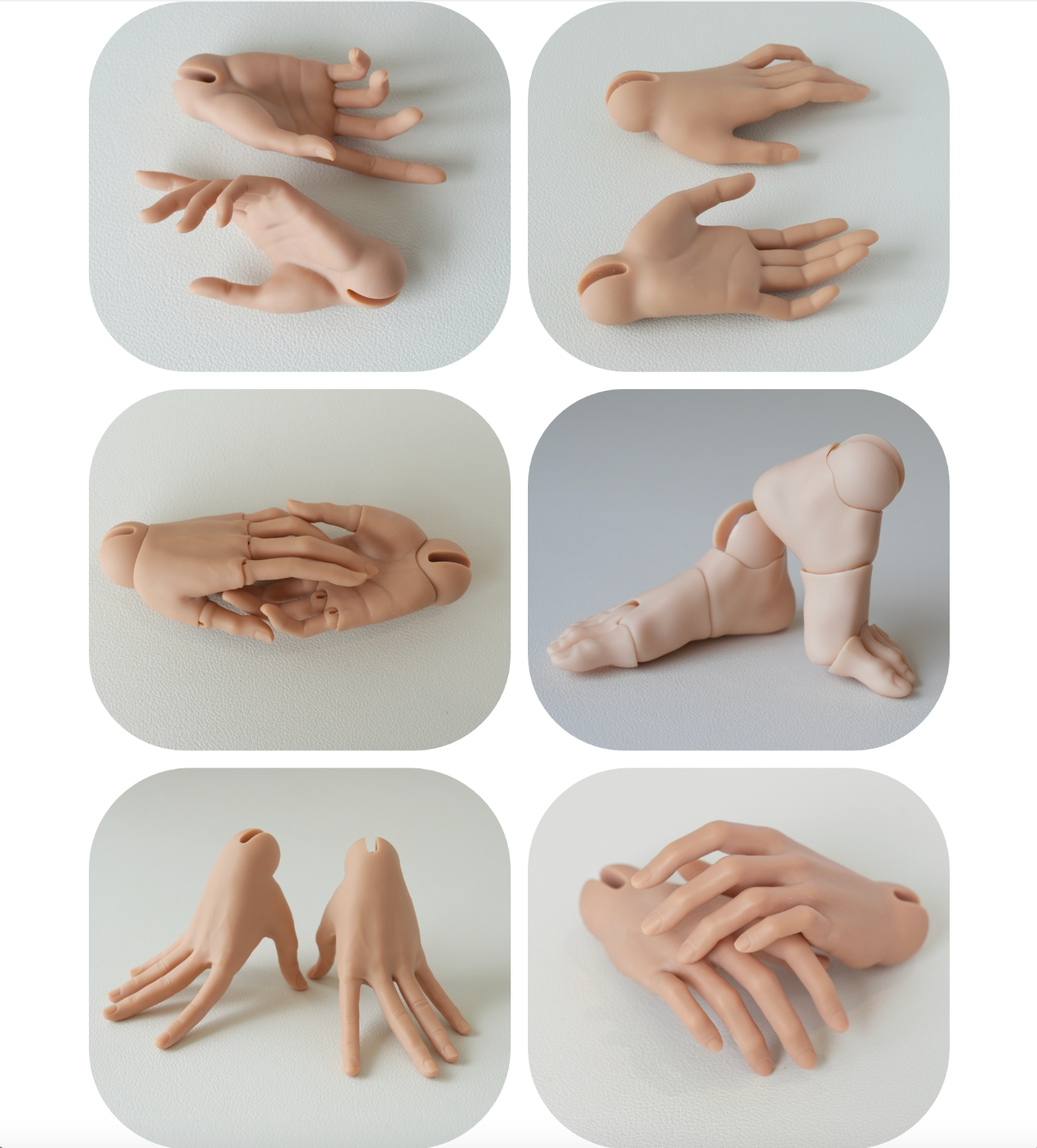 1/3 BJD - Hands & Feet for 75cm or 68cm Doll
