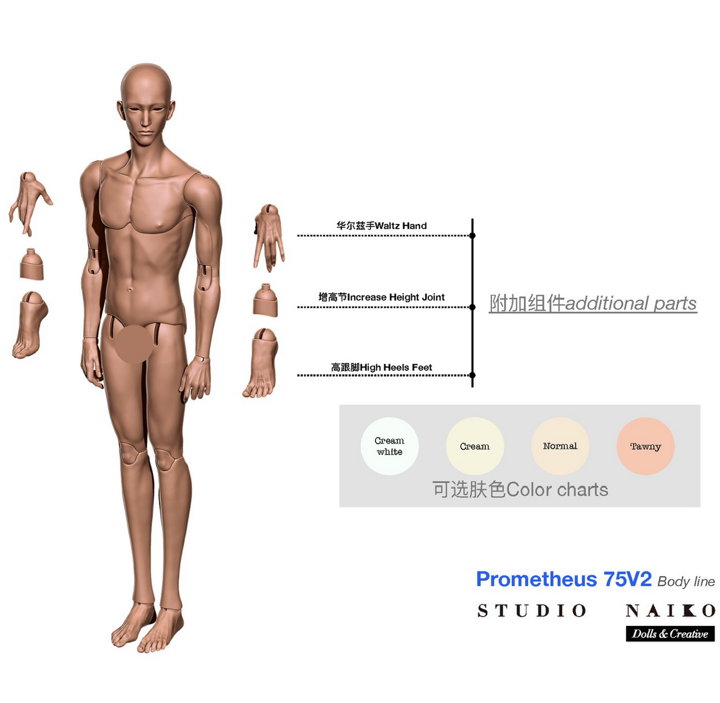 75cm BJD - Prometheus Octans